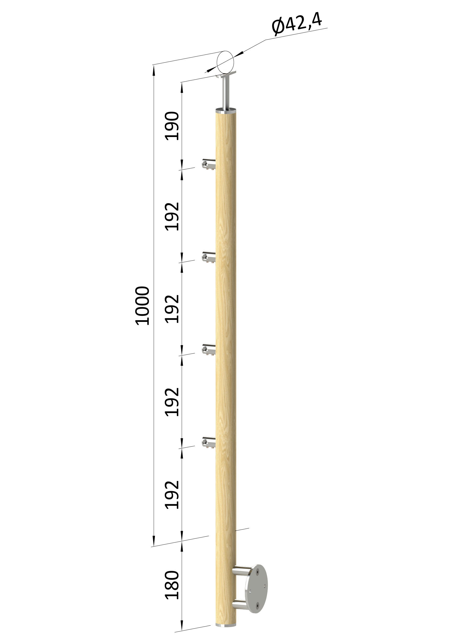 Drevené štvorcové stĺpy