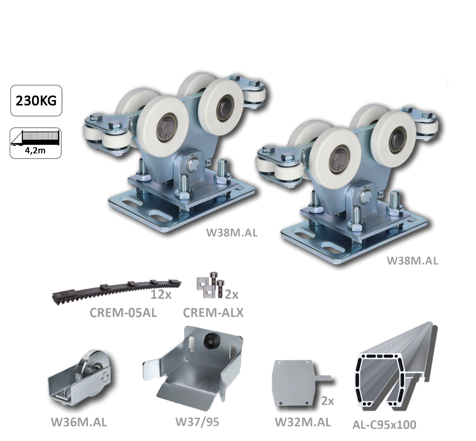 Hliníkový samonosný systém