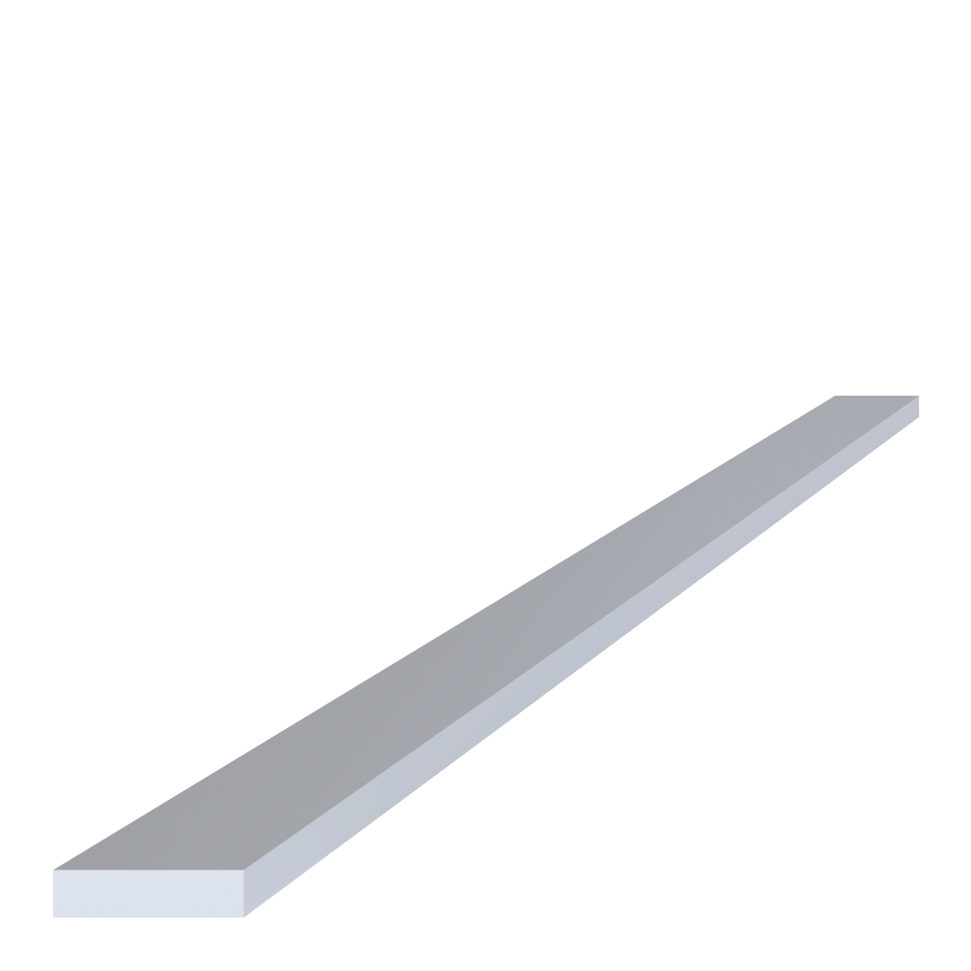 Hliníkové tyče ploché