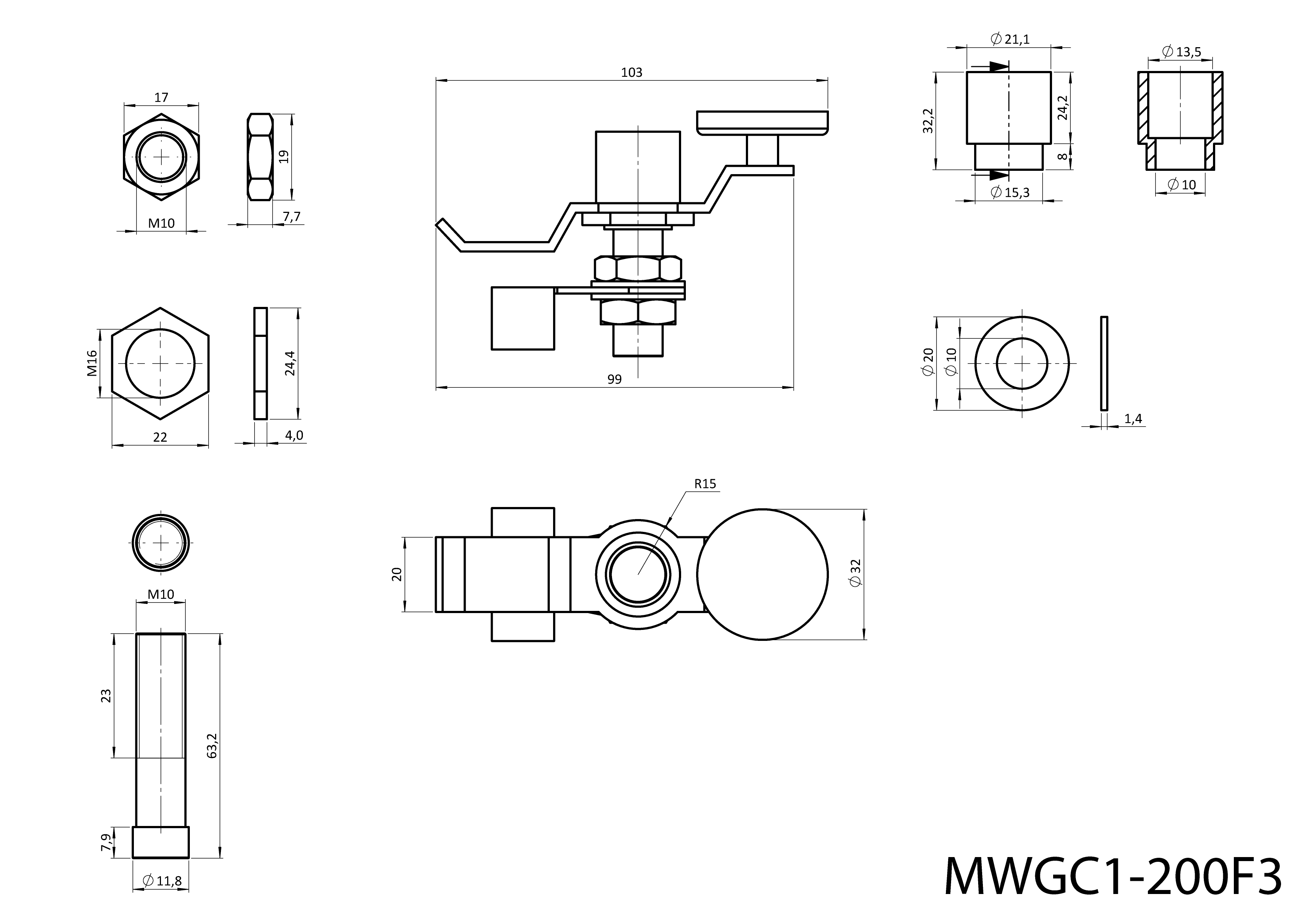 Magneticka zemniaca svorka, 200 A, 30 kg, neodymový