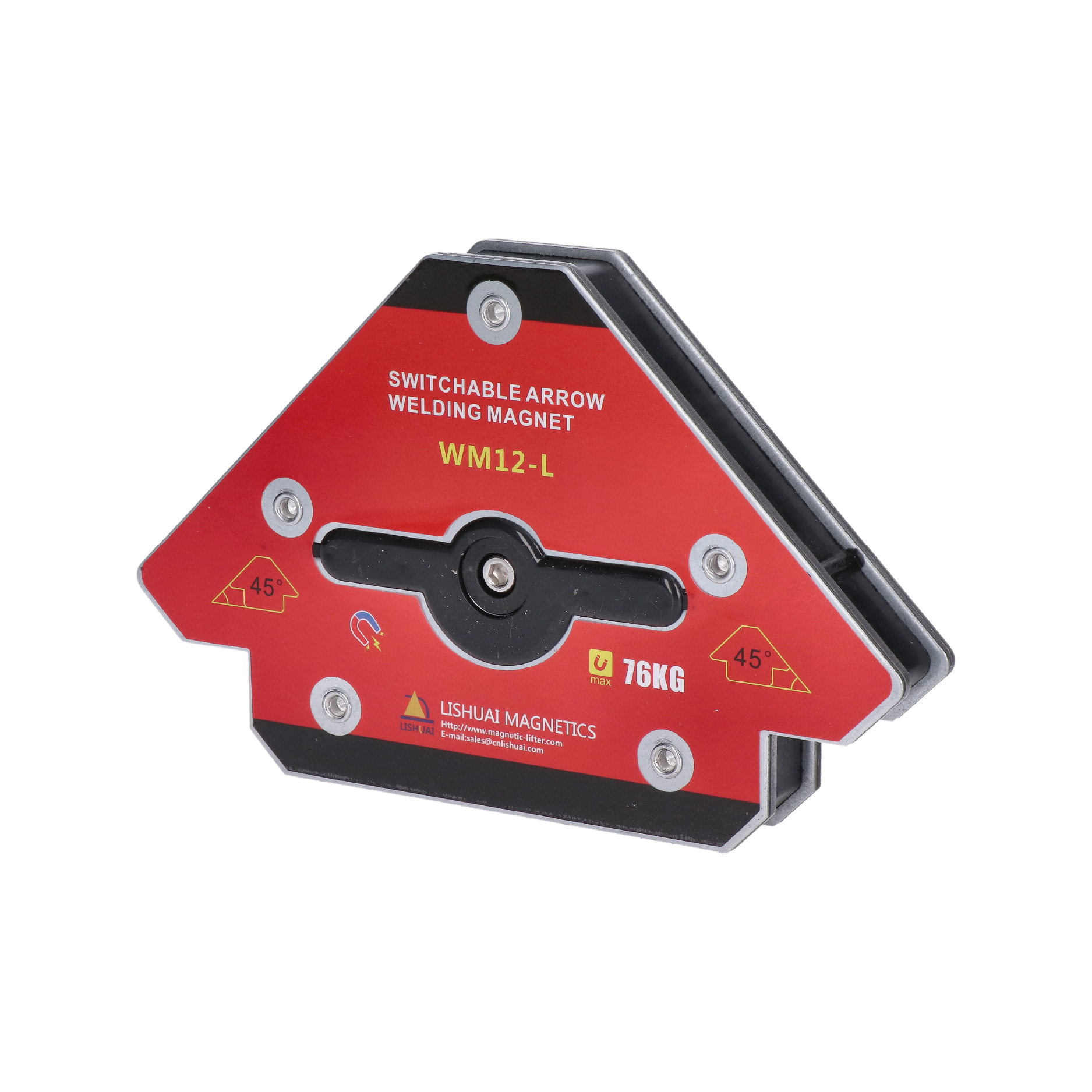 Zvárací magnet, 80 kg, uhly: 45°, 90°, 135°, neodymový