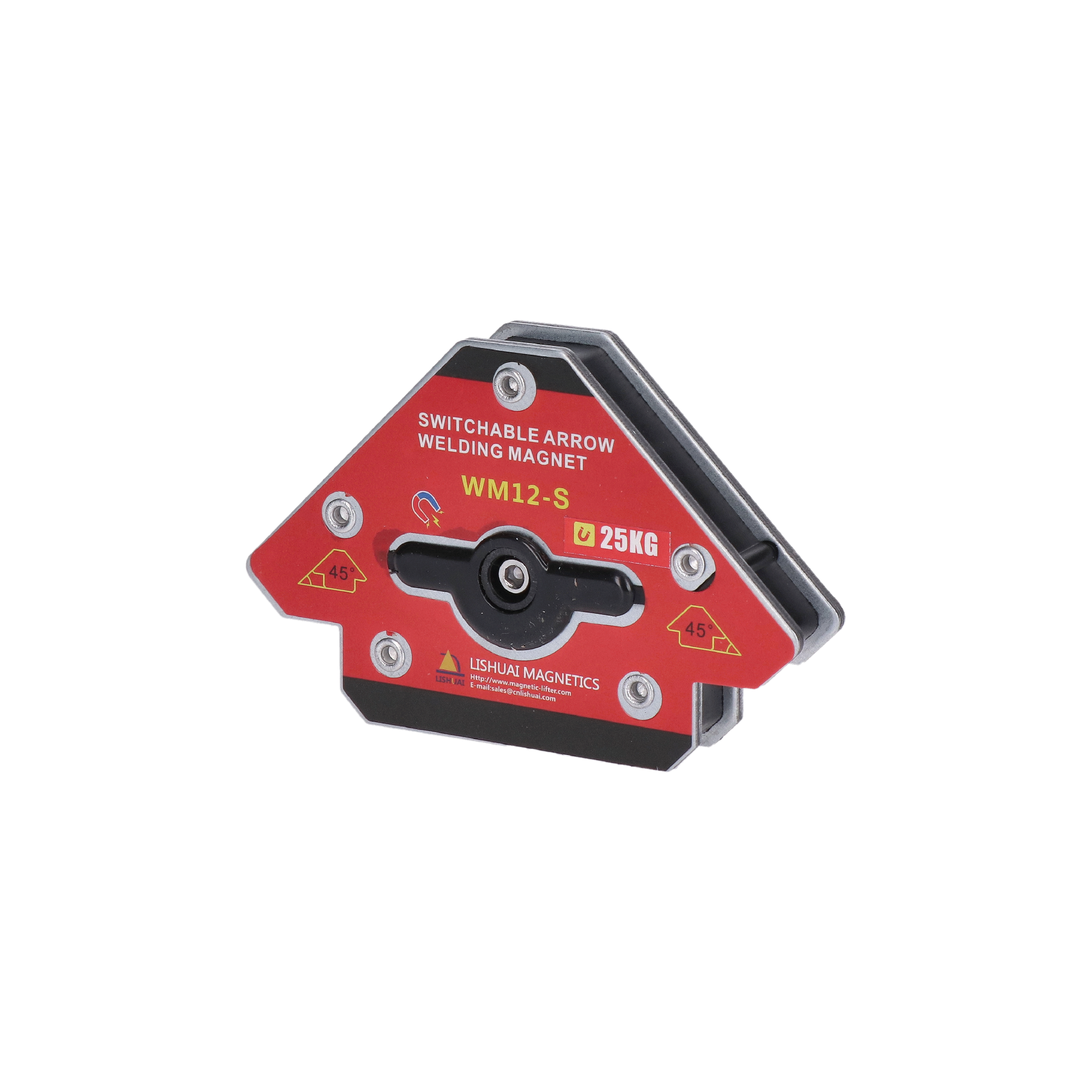 Zvárací magnet, 25 kg, uhly: 45°, 90°, 135°, neodymový