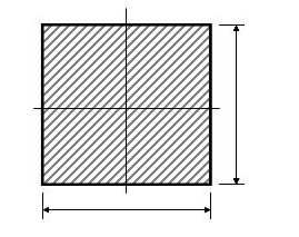 Tyč štvorcová plná 20 x 20 x 3000 mm, čierna S235, hladká