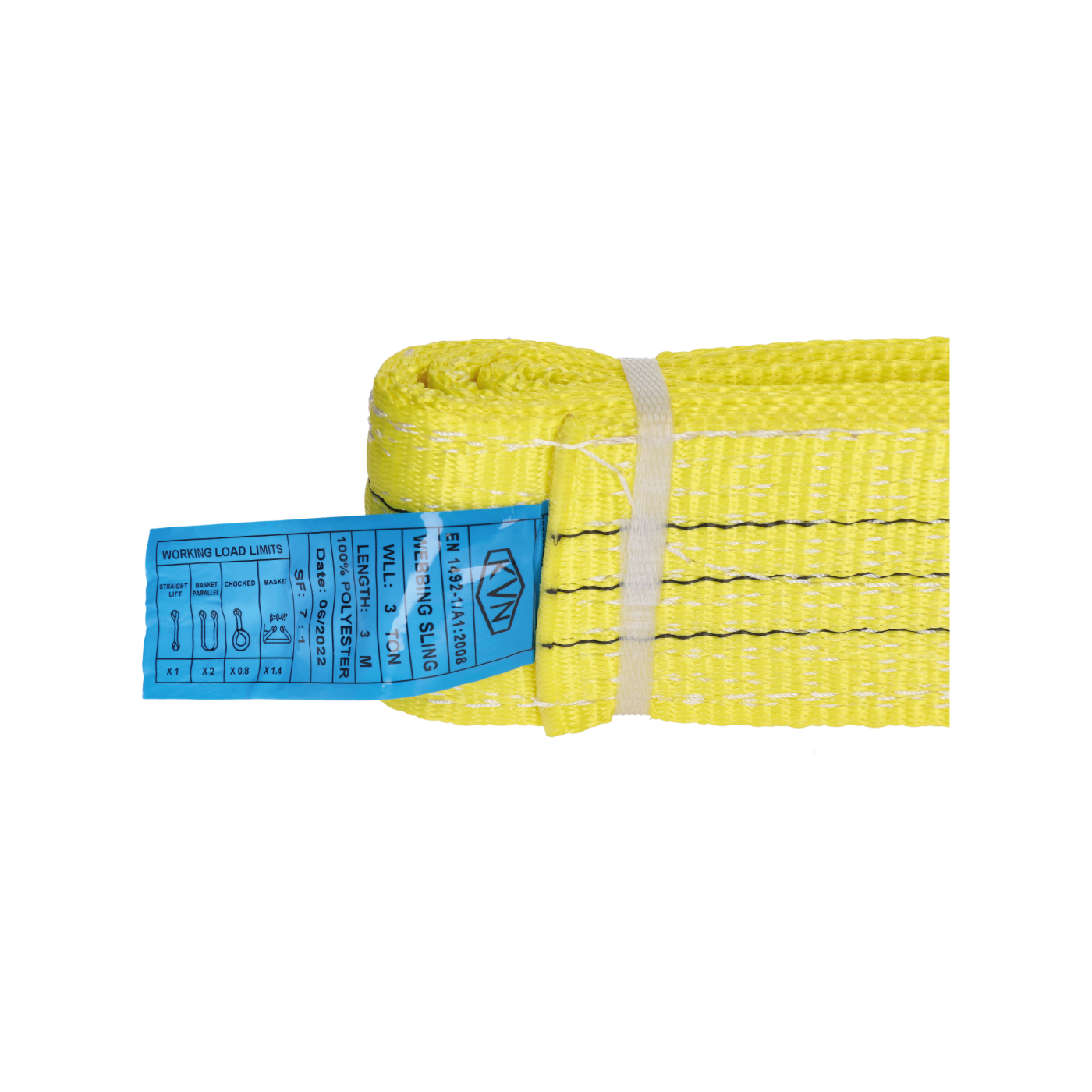 Zdvíhací popruh, nosnosť 3 t, 90 x 3000 mm, 7:1