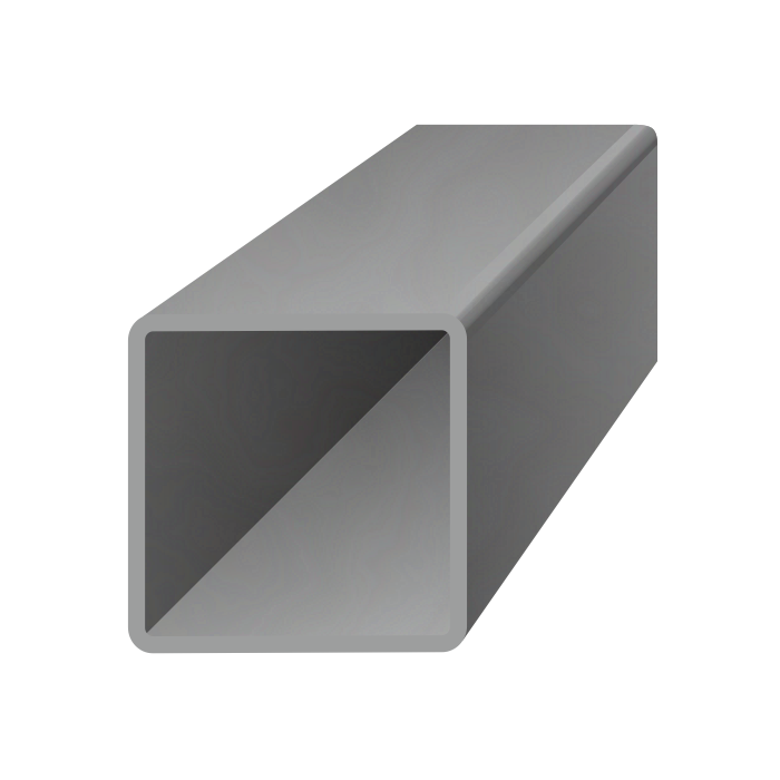 Uzavretý profil 30 x 30 x 2,5 x 3000 mm, čierny S235, hladký