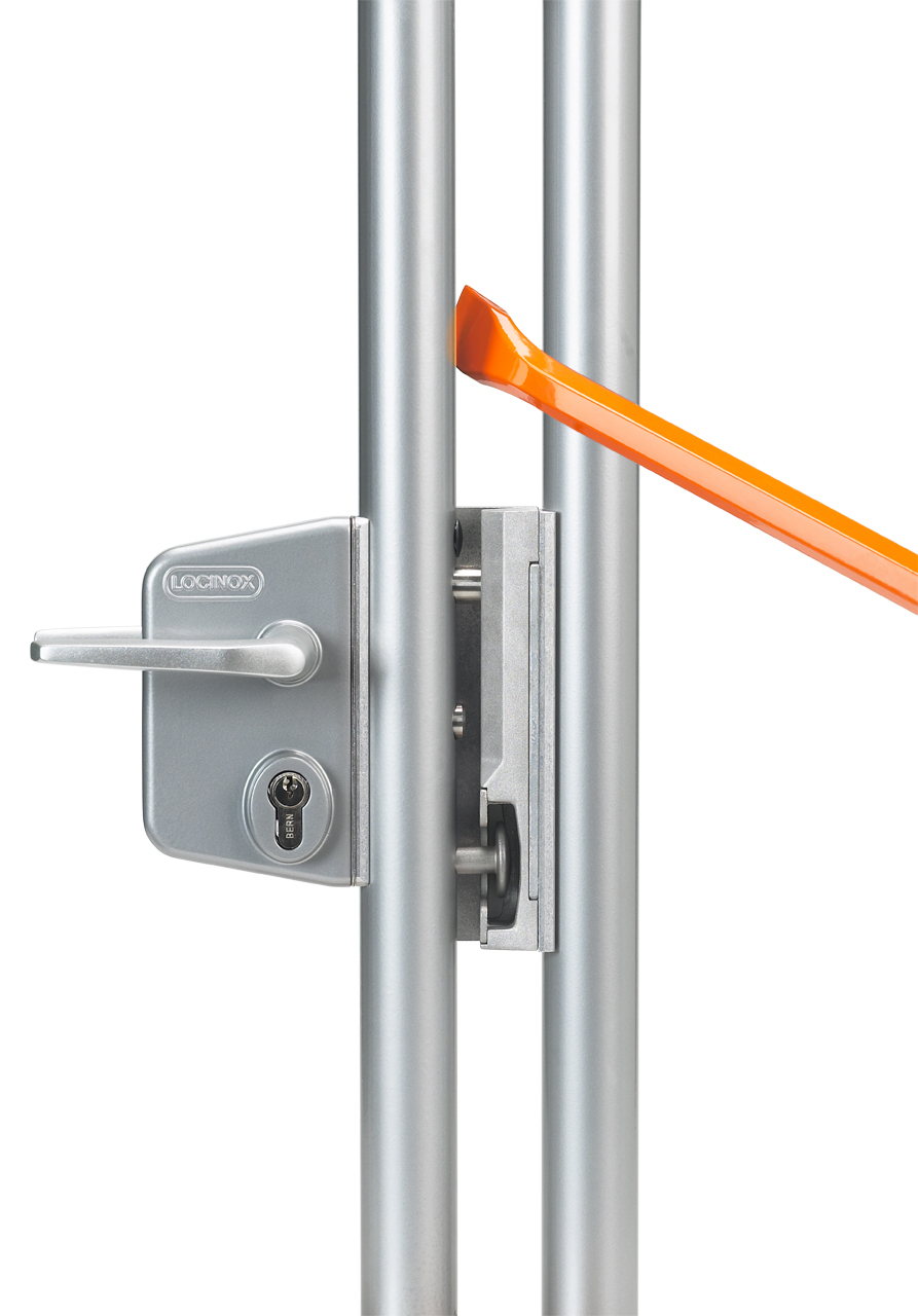 Zámkový set LAKQ U2 pre profil ø 60 - 80 mm, voliteľná RAL Locinox farba ZILV