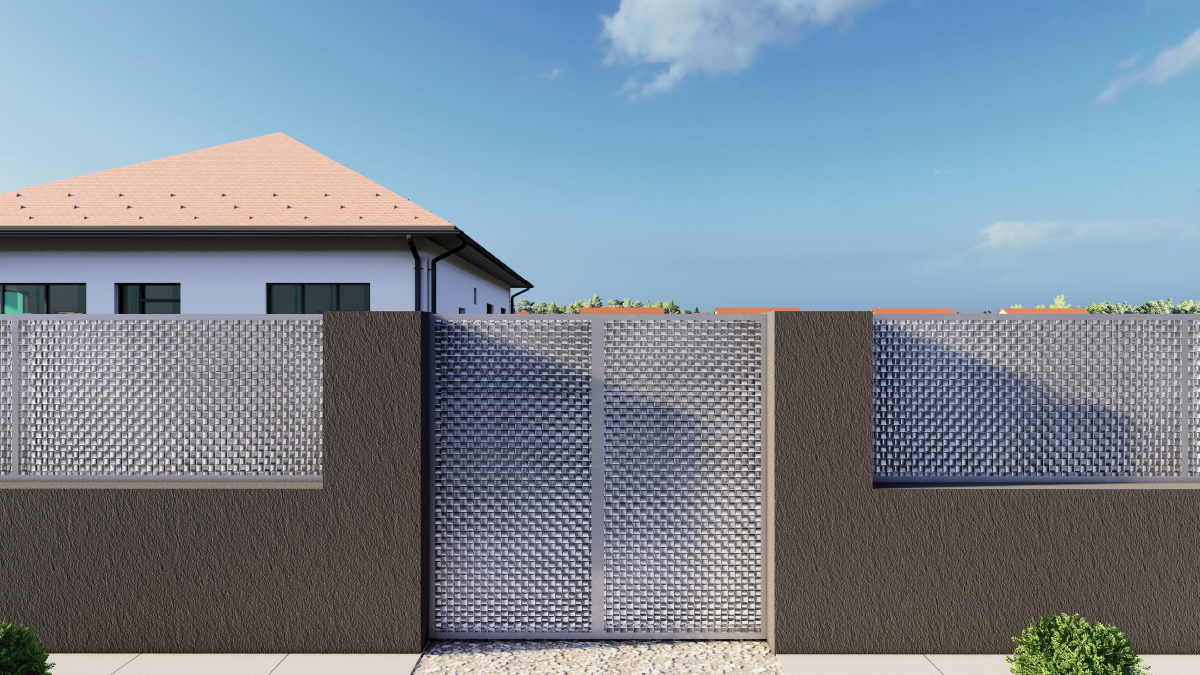 Plech 2000 x 1000 x 1,1 mm, bez úpravy, pletenina, 3D vzor