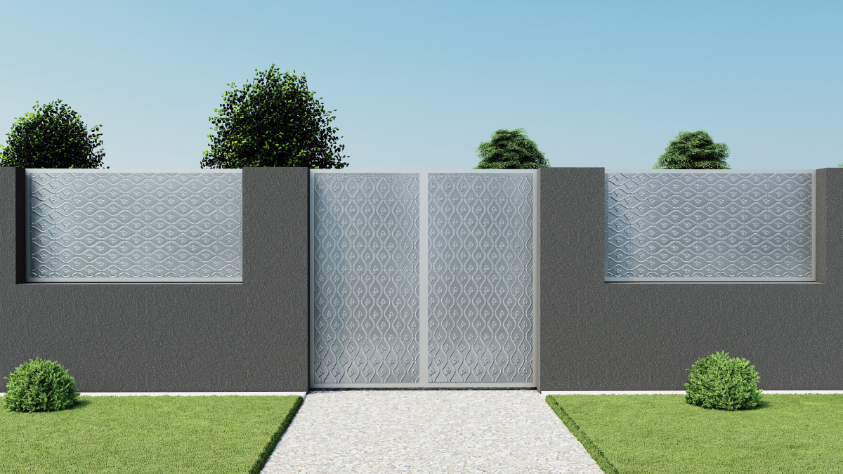 Plech pozinkovaný, 2000 x 1000 x 1,2 mm, 3D vzor listy