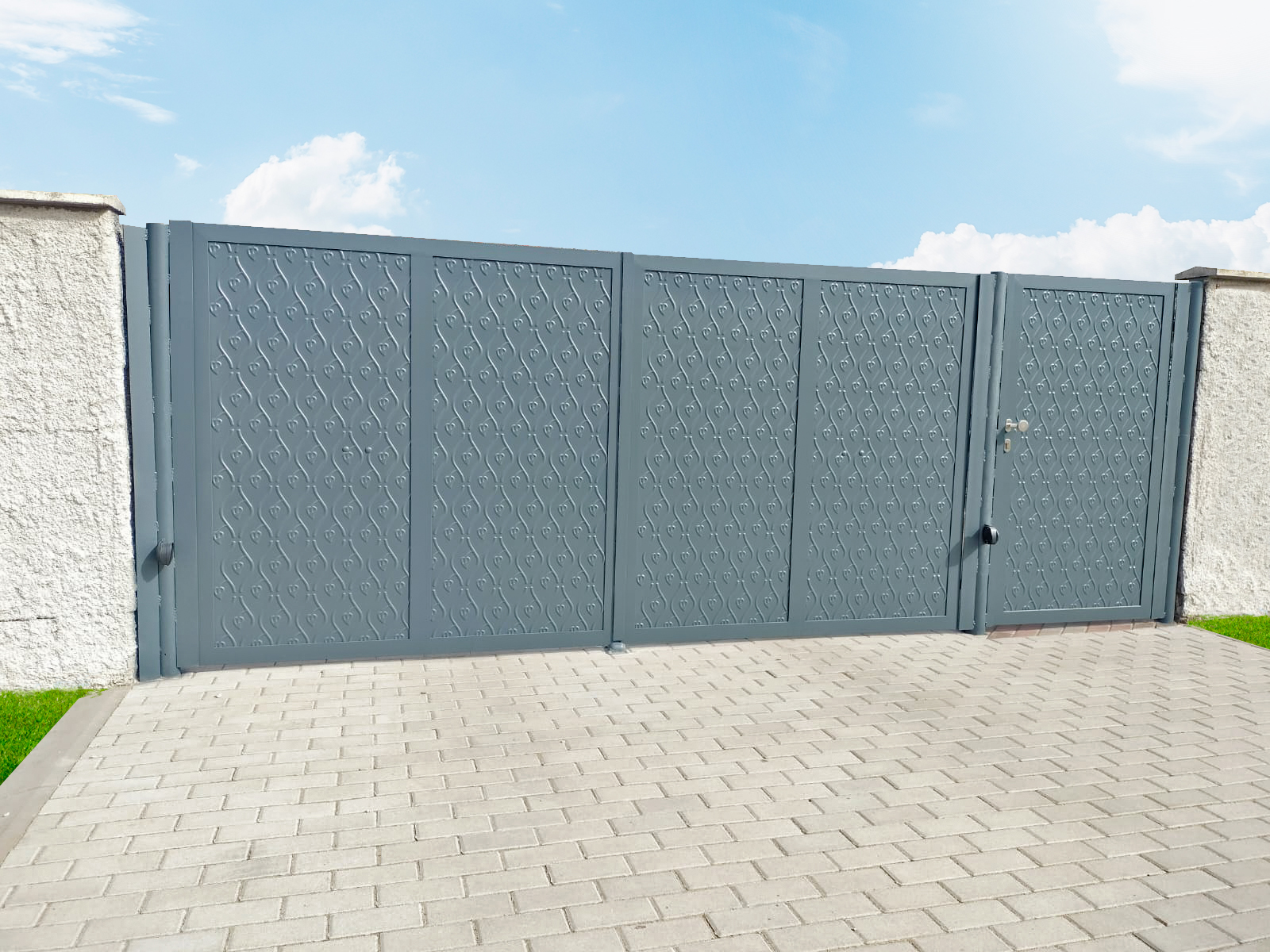 Plech pozinkovaný, 2000 x 1000 x 1,2 mm, 3D vzor listy