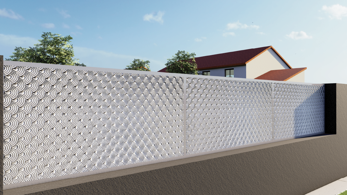 Plech pozinkovaný, 2000 x 1000 x 1,2 mm, 3D vzor dúha