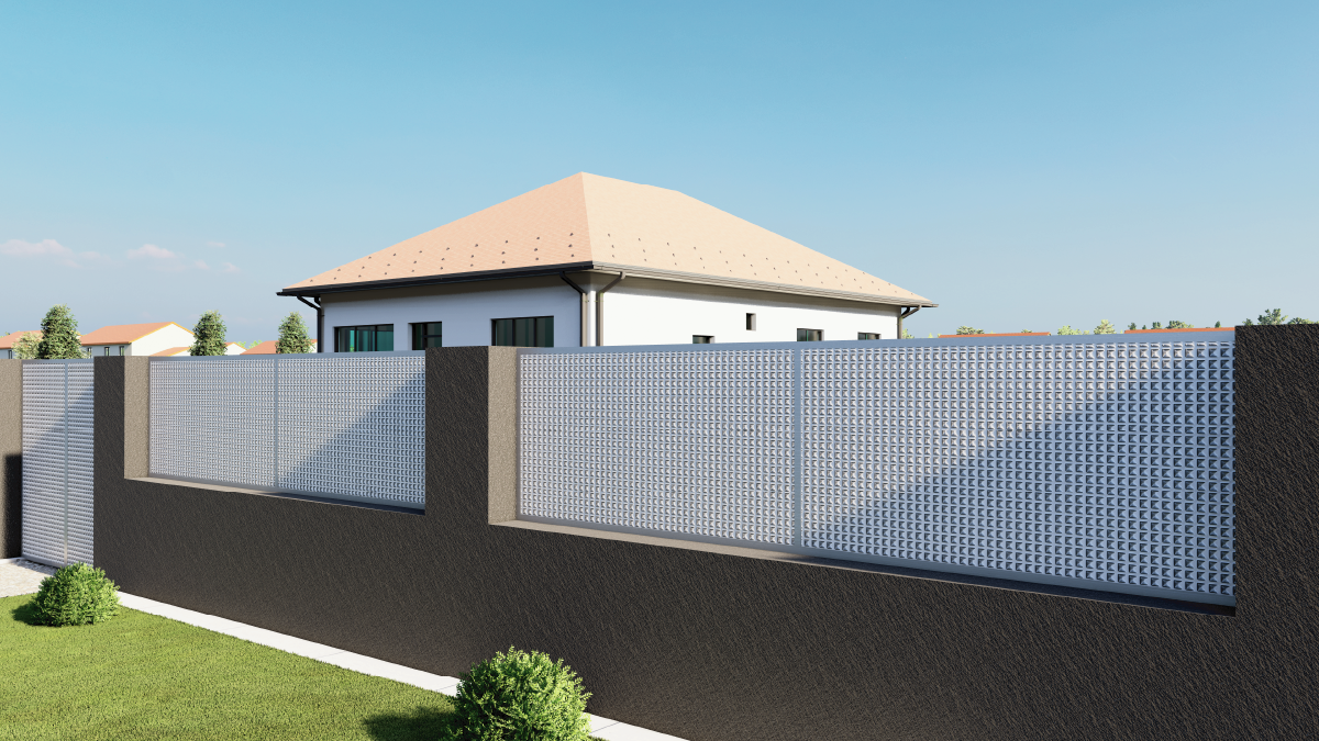 Plech pozinkovaný, 2000 x 1000 x 1,2 mm, 3D vzor pyramída 2