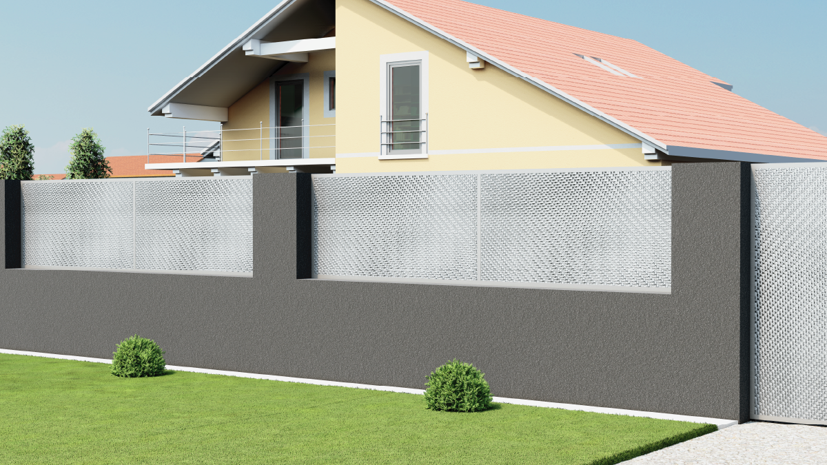 Plech pozinkovaný, 2000 x 1000 x 1,2 mm, 3D vzor pletenina