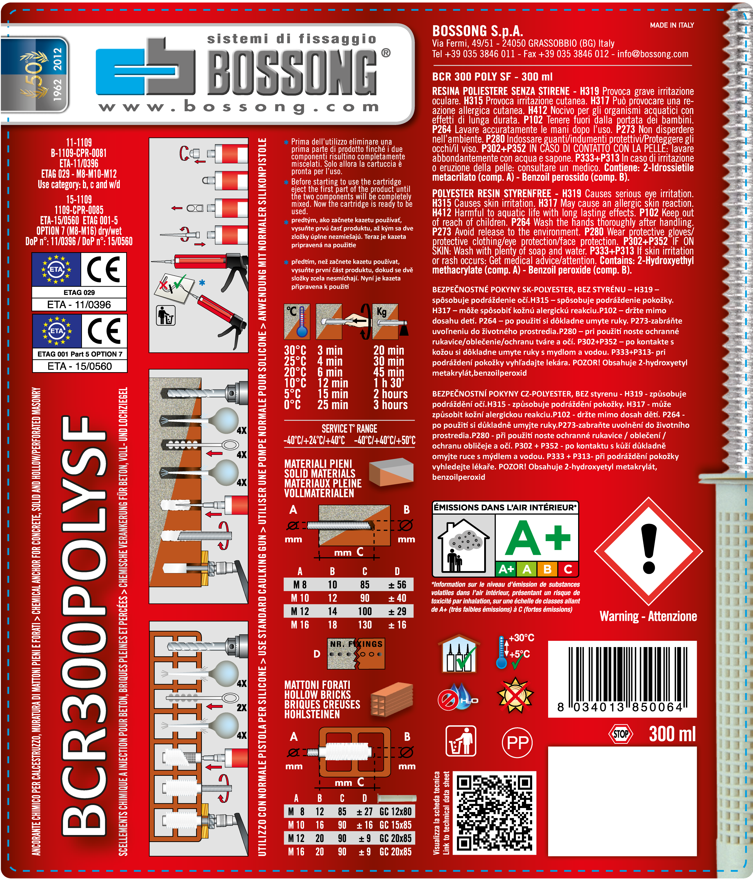 Chemické kotvenie 300 ml polyesterové bez styrénu