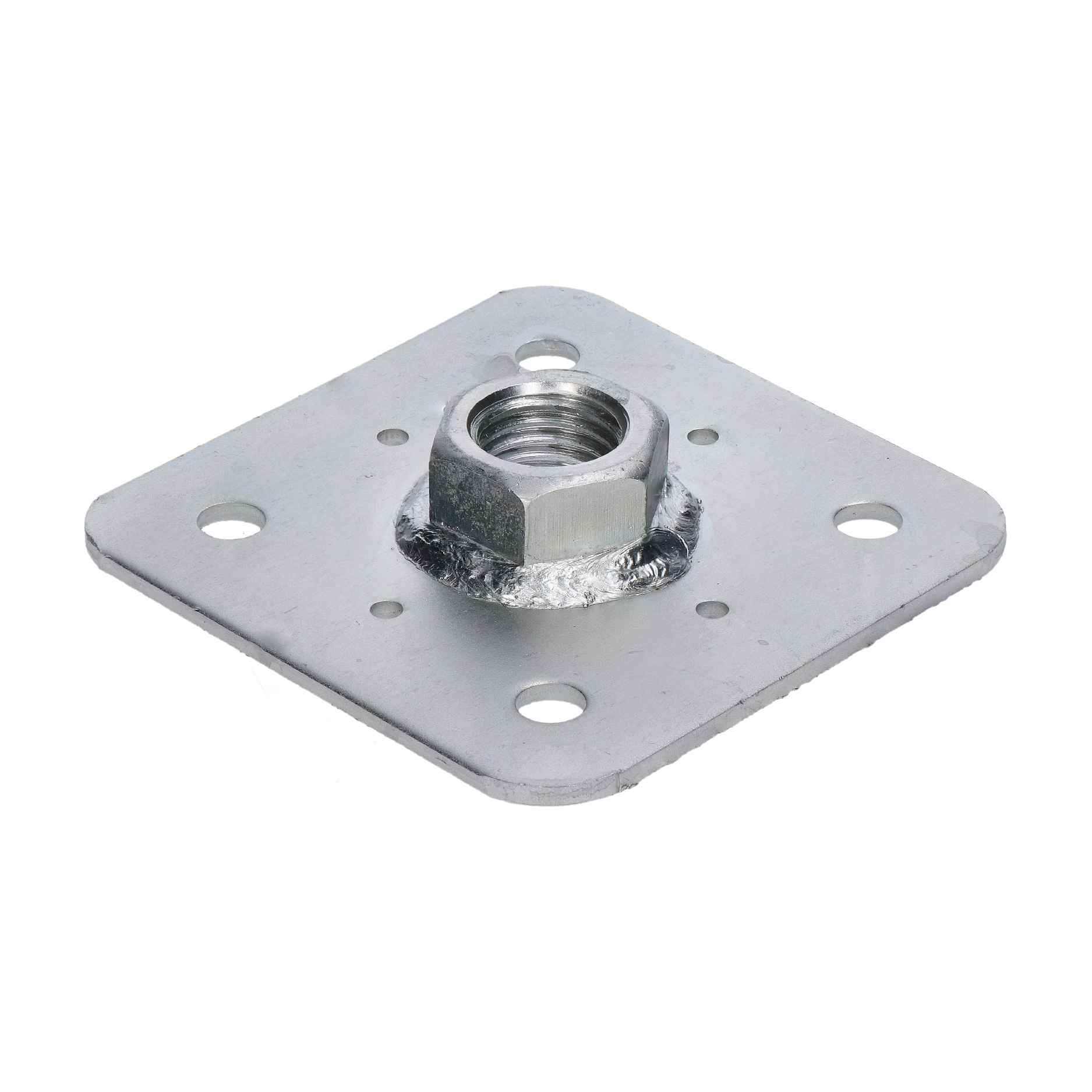 Horná doska 110 x 110 x 23 mm, matica M24, žiarový pozink