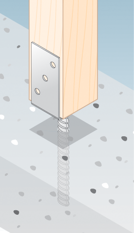 Pätka stĺpika U 101 x 120 x 324 x 4 mm, žiarový pozink