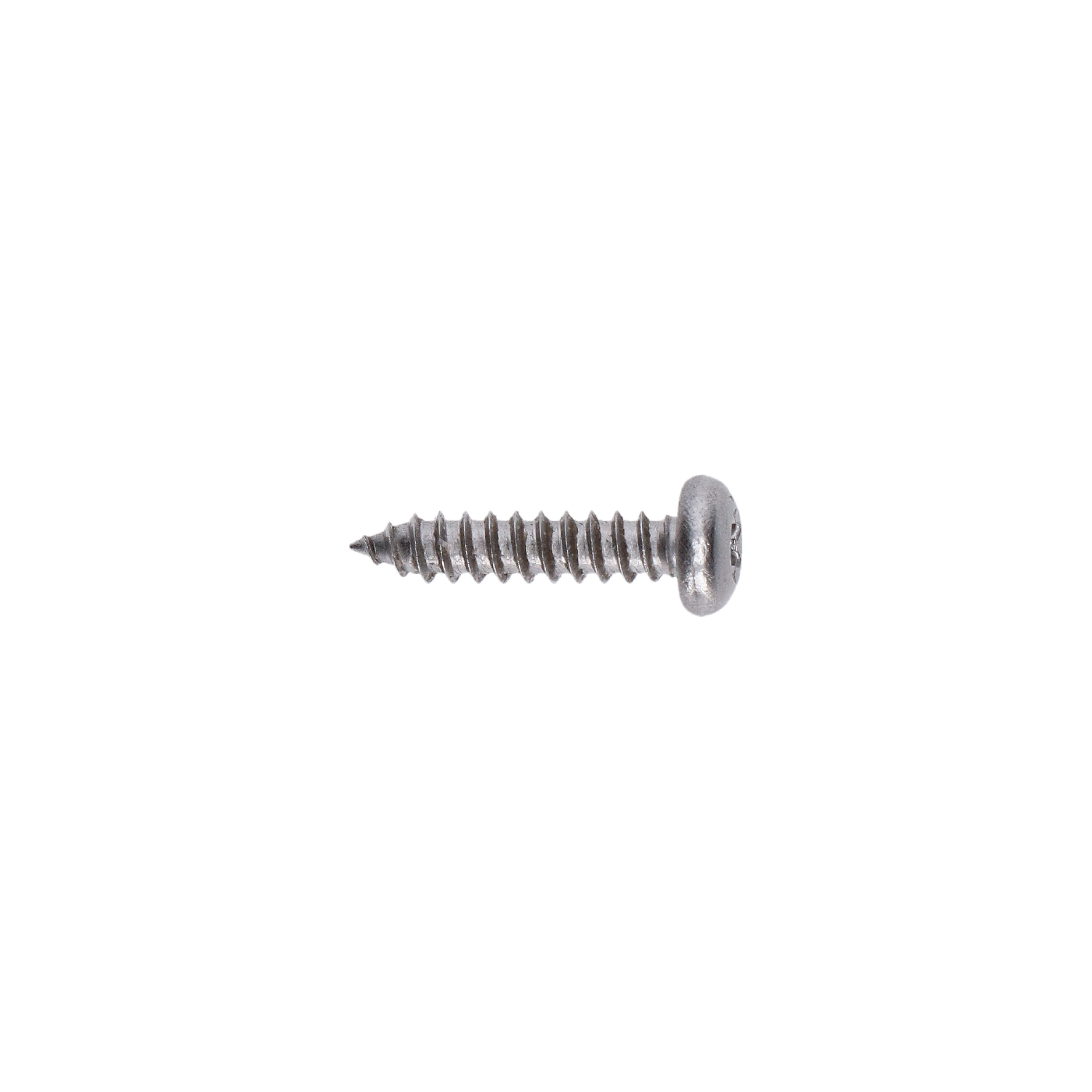 Nerezová skrutka samorezná 4,2 x 19 mm, polguľatá, AISI 304