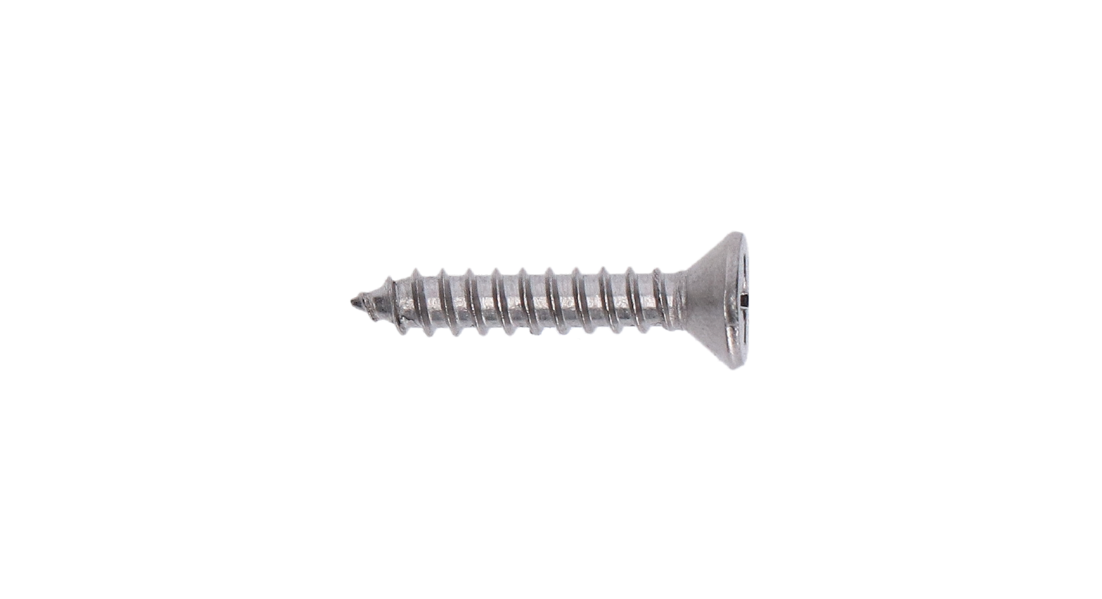 Nerezová skrutka samorezná 3,5 x 19 mm, zápustná, AISI 304