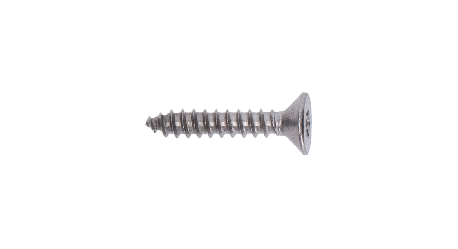 Nerezová skrutka samorezná 3,5 x 19 mm, zápustná, AISI 304
