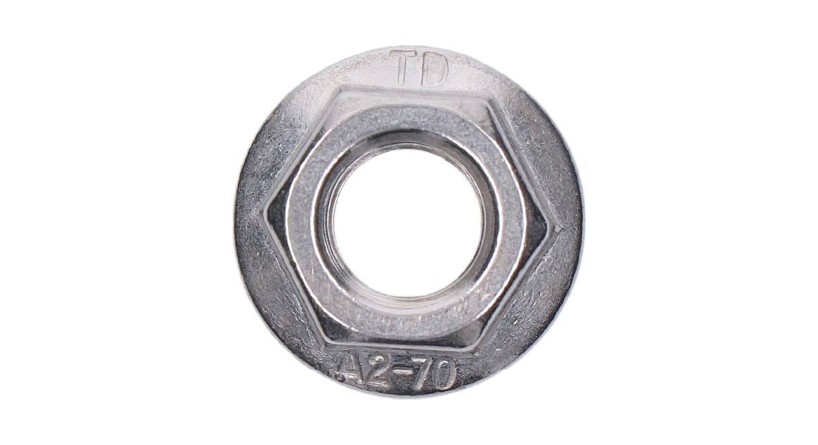 Nerezová matica (M12), podobné DIN 6923 /AISI 304
