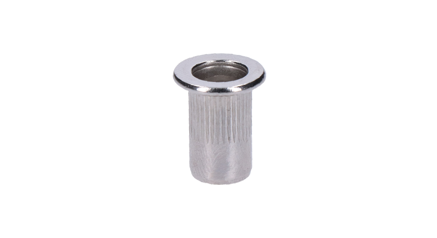 AISI 304 nitovacia matica M6, rýhovaný driek, L = 13 mm
