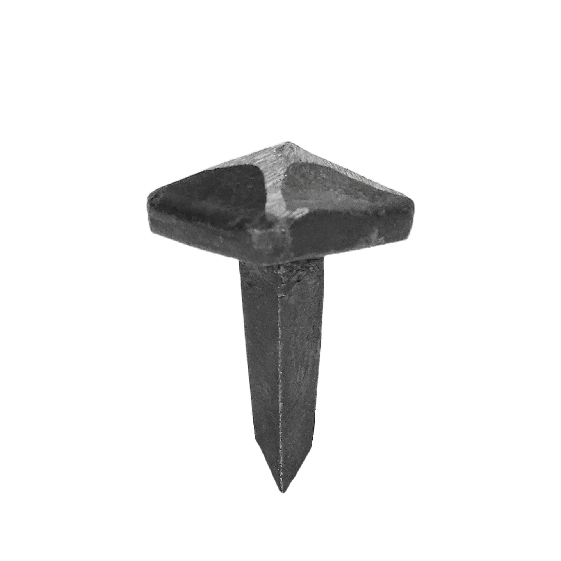 Kovaný klinec, hlavička 13 x 13 x 8 mm, hrot 4 x 4 x 25 mm