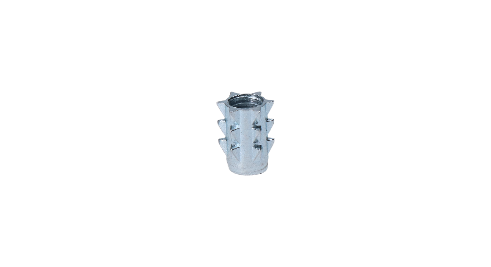 Narážacia matica do dreva M5 x 9,9 mm, zinková zliatina