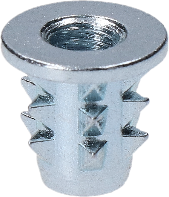 Narážacia matica do dreva M5 x 11 mm, zinková zliatina