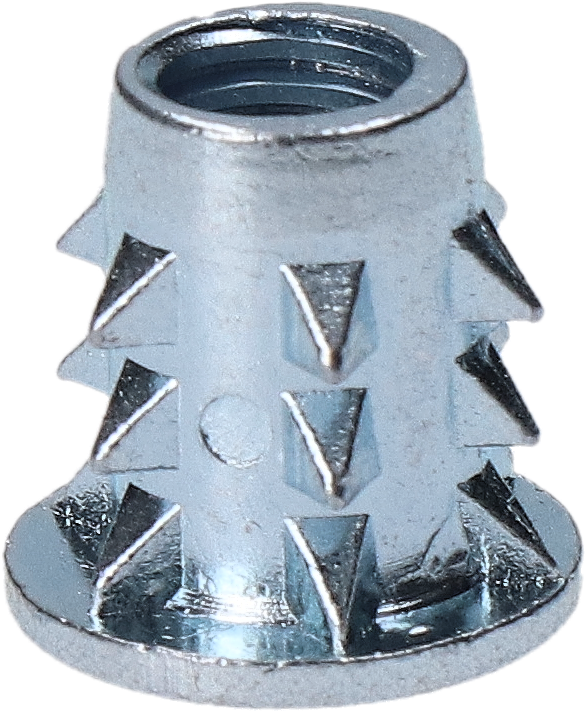 Narážacia matica do dreva M5 x 11 mm, zinková zliatina