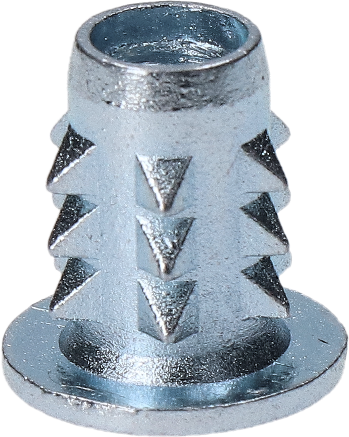Narážacia matica do dreva M6 x 14,7 mm, zinková zliatina