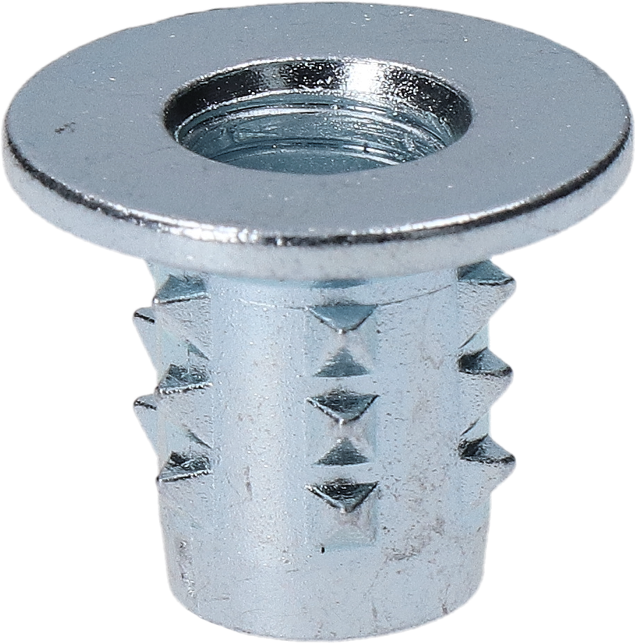 Narážacia matica do dreva M8 x 15,2 mm, zinková zliatina