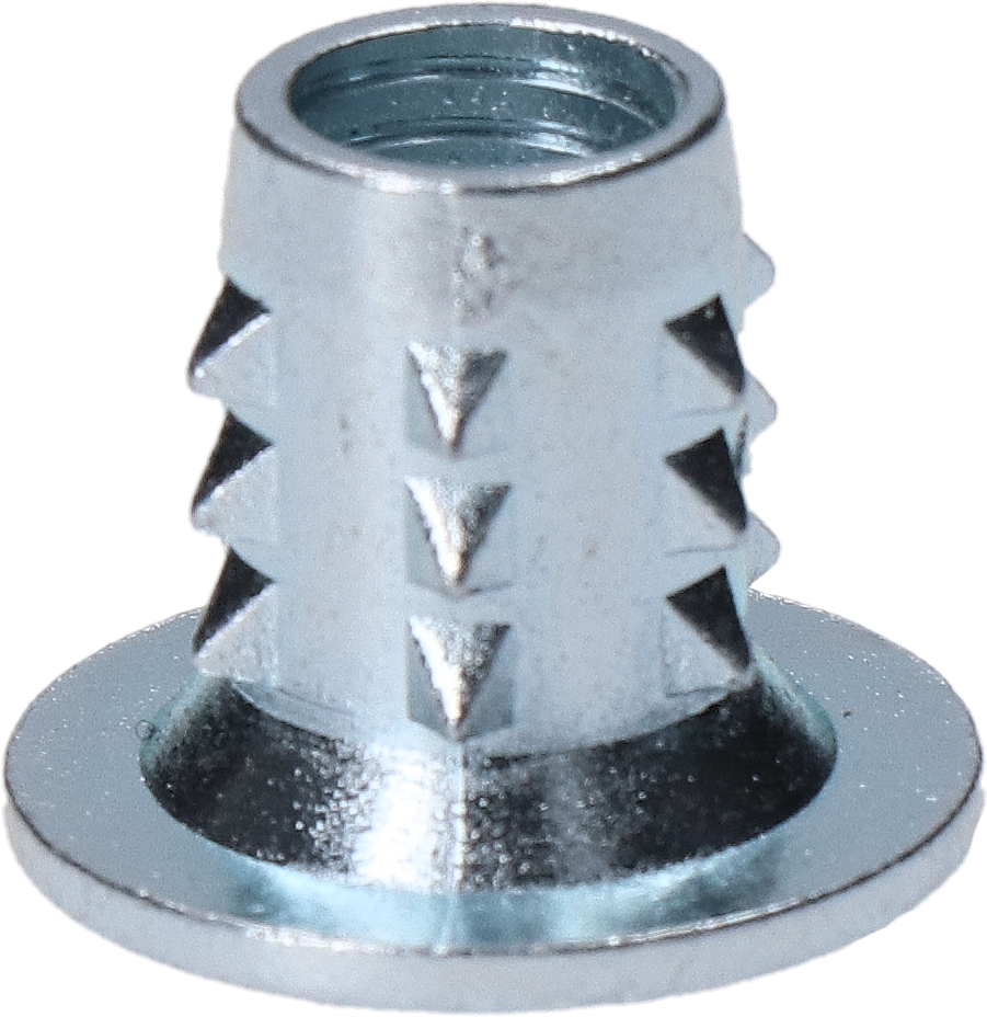 Narážacia matica do dreva M8 x 15,2 mm, zinková zliatina