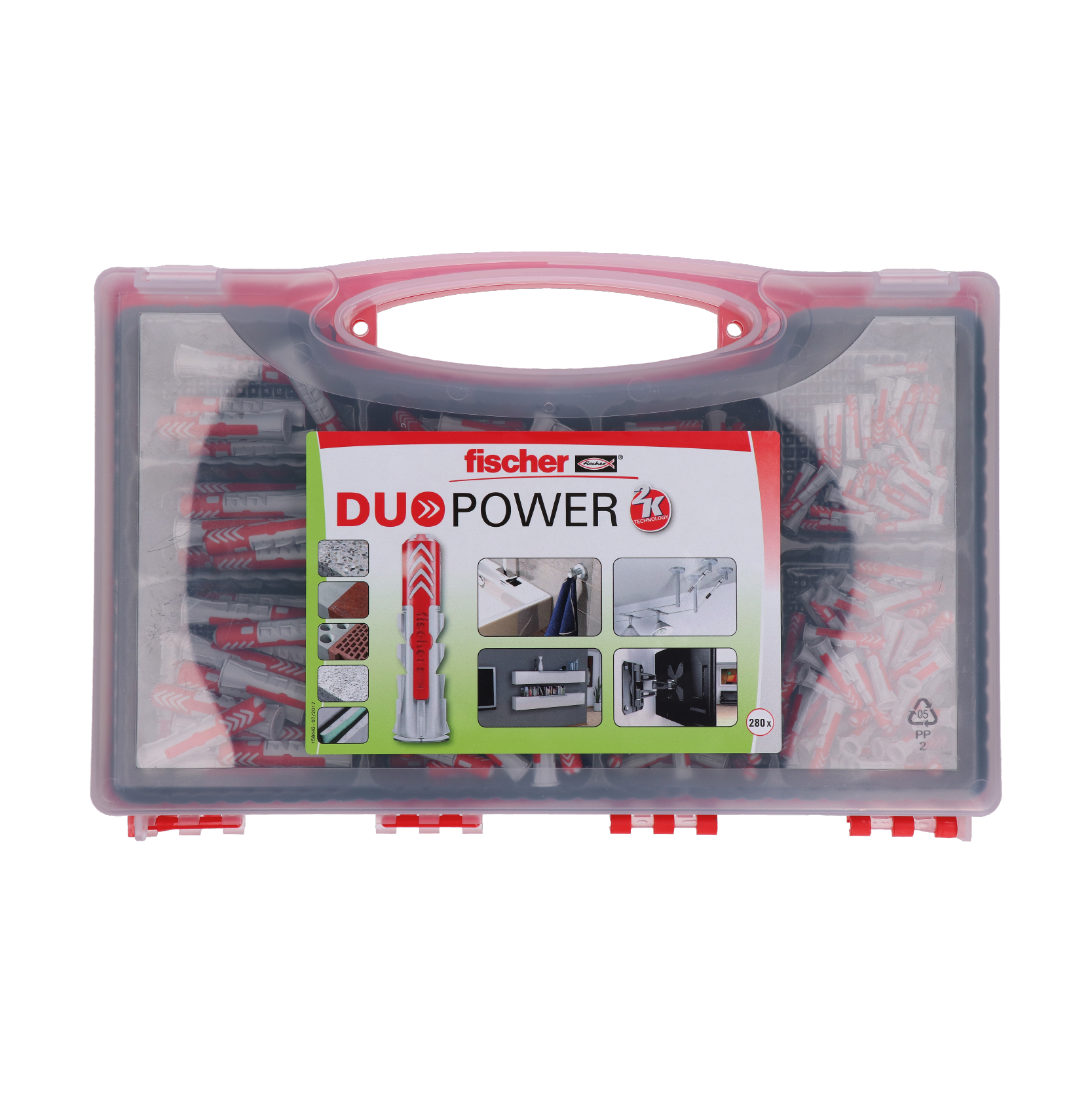 RED-BOX DuoPower, 280 ks univerzálnych hmoždiniek