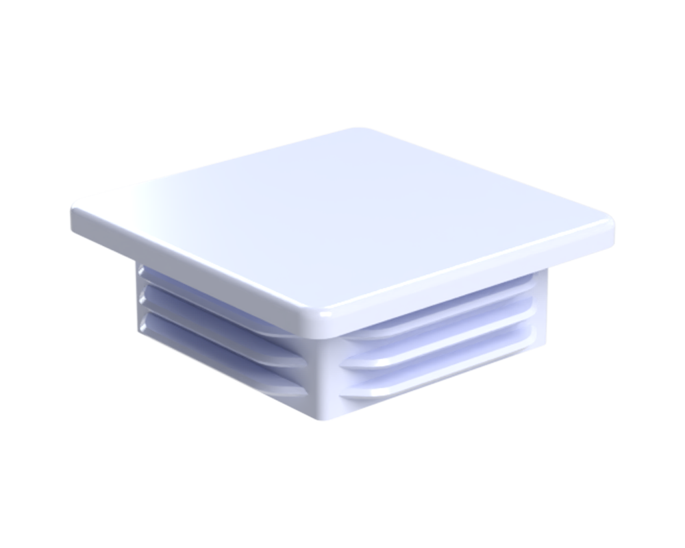 Krytka plastová 100 x 100 mm, biela