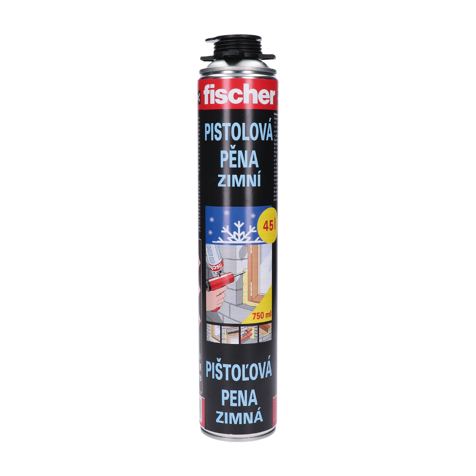 Montážna pena zimná PUP 750 ml, nízkoexpanzná, pištoľová