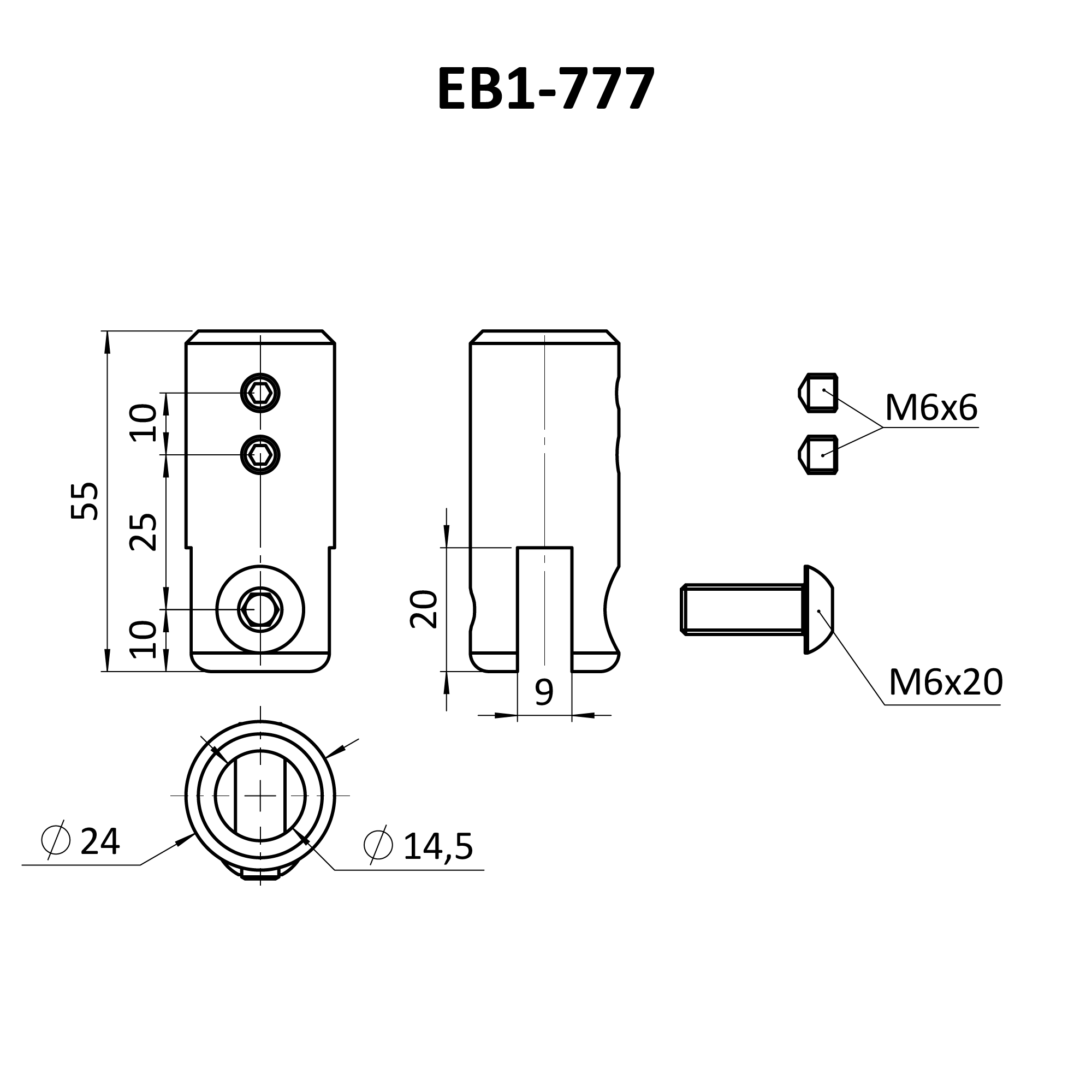 Kombinovaný Fe vypaľovaný stĺp, bočné kotvenie, 8-dierový Varianta Držiaku