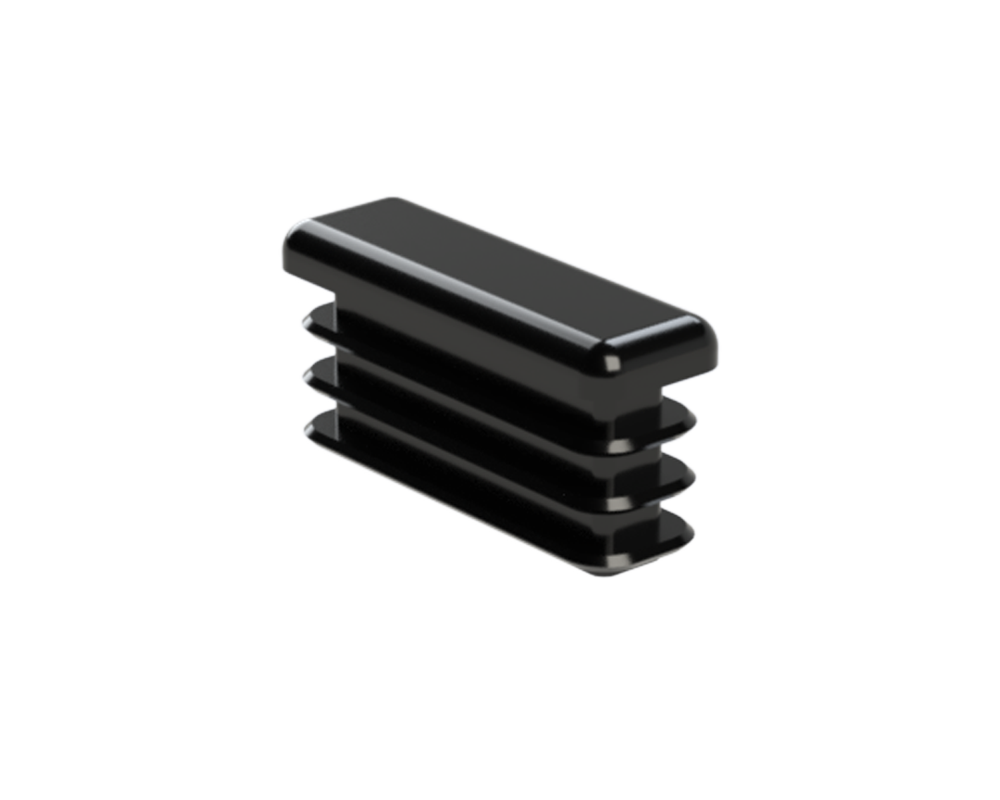Krytka plastová 10 x 30 mm, čierna