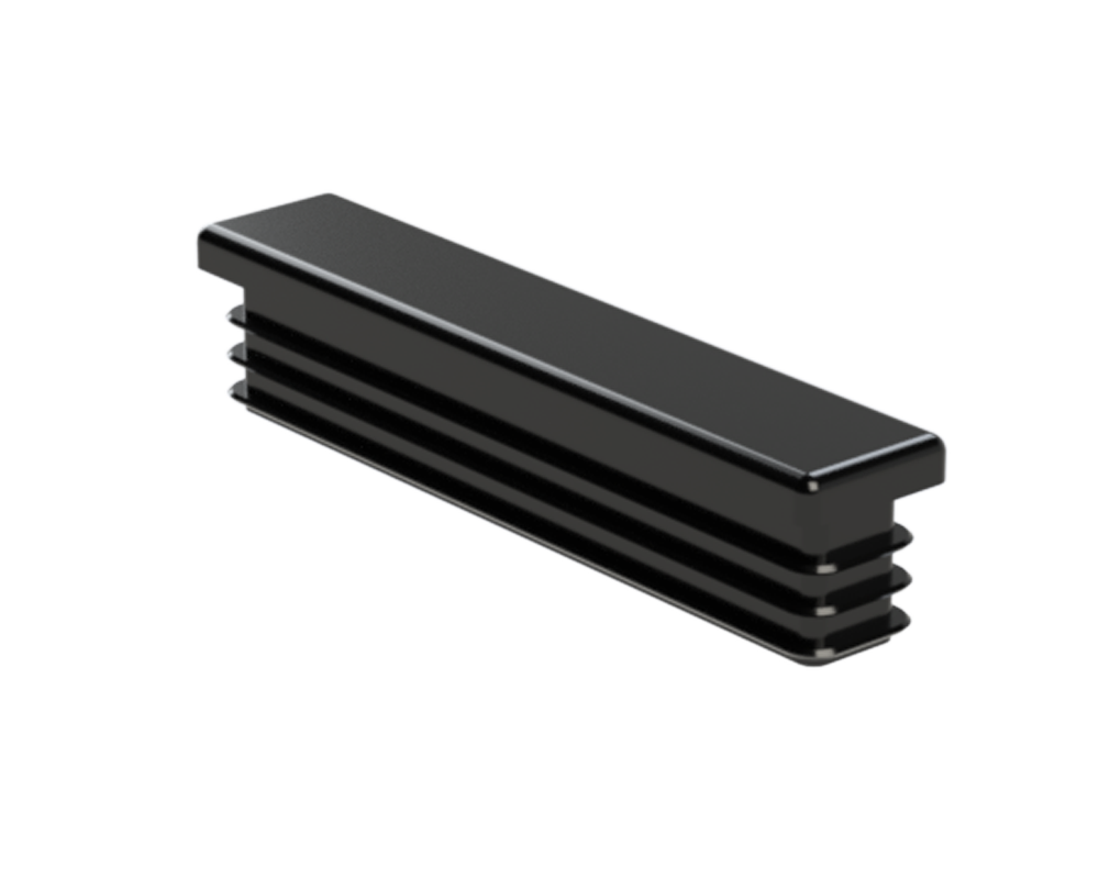 Krytka plastová 20 x 100 mm, čierna