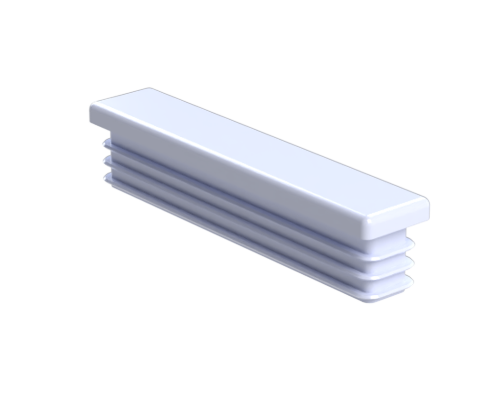 Krytka plastová 20 x 100 mm, biela