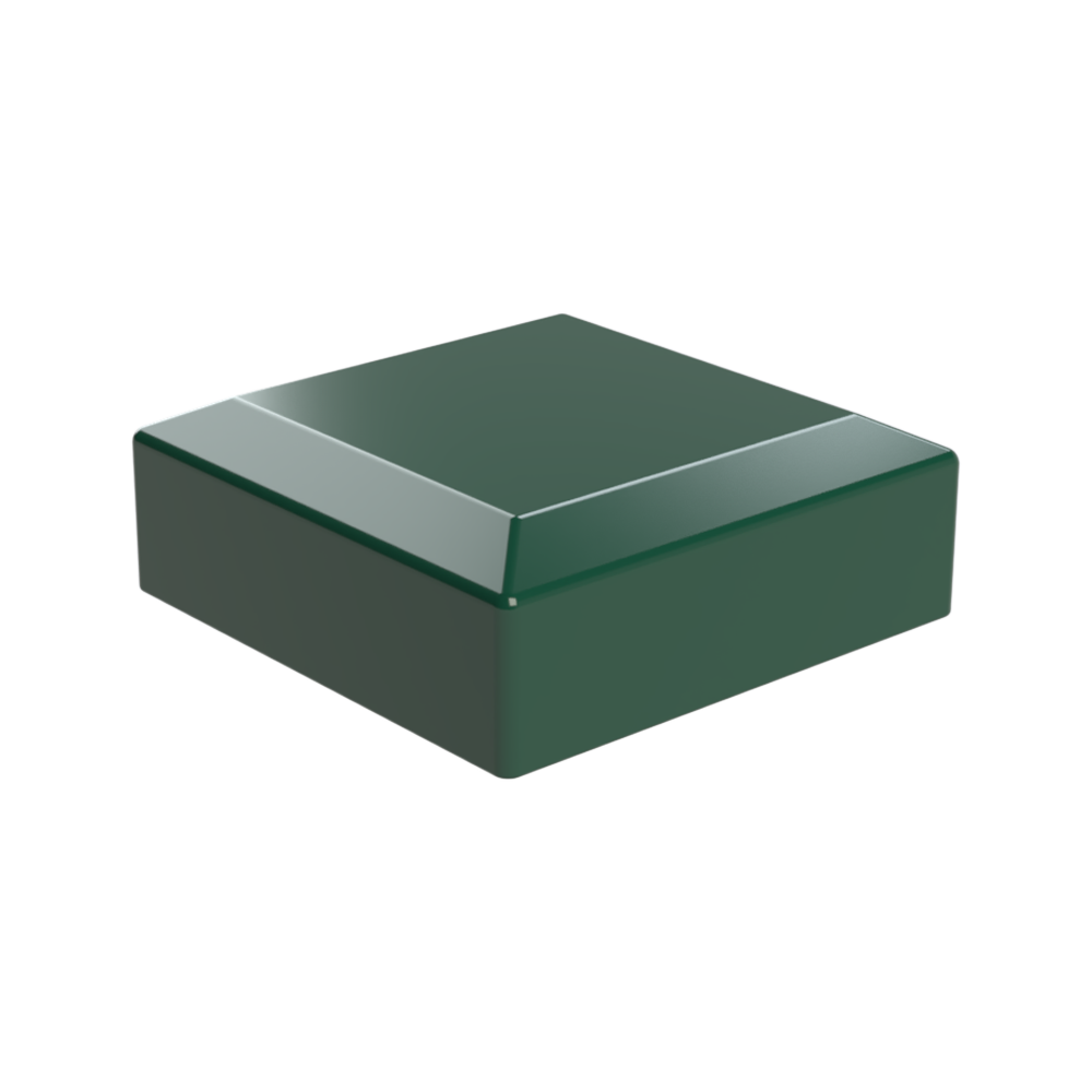 Vonkajšia krytka 100 x 100 mm, plastová PE, zelená