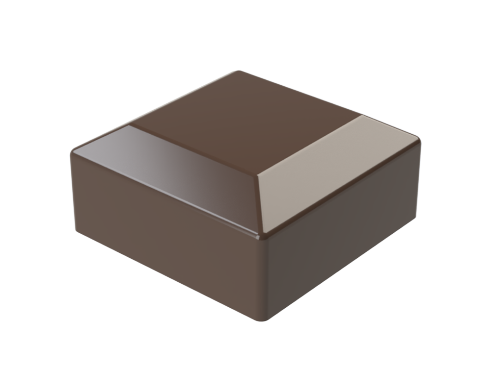 Vonkajšia krytka 80 x 80 mm, plastová PE, hnedá