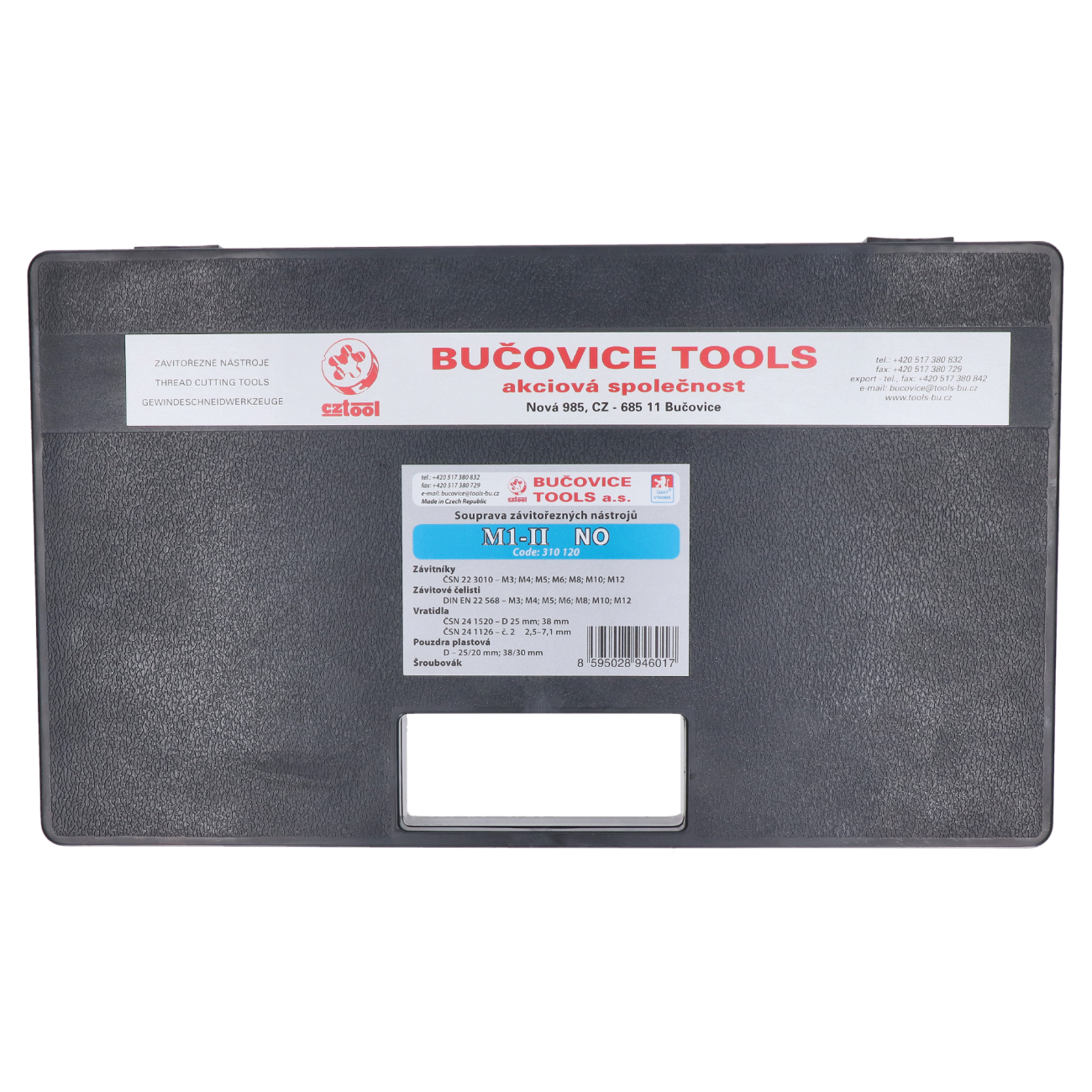 Súprava závitorezných nástrojov M1-II  NO, závitníky M3 - M12