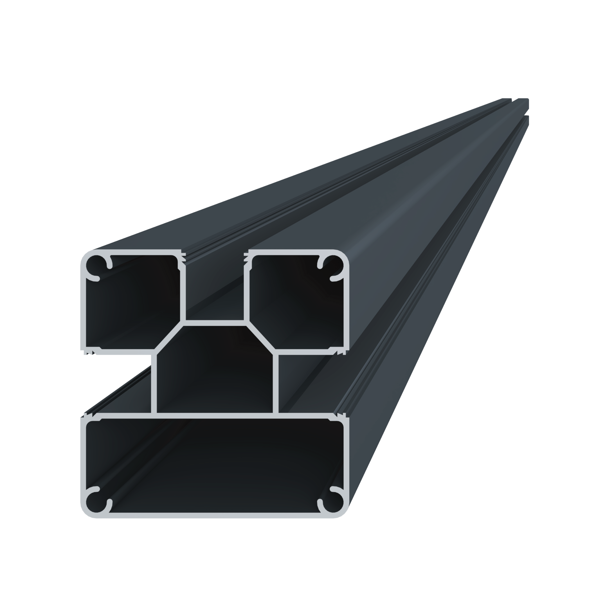 Plotový stĺpik 76 x 76 x 1849 mm s pätkou pre AL-BR-FNC-1G