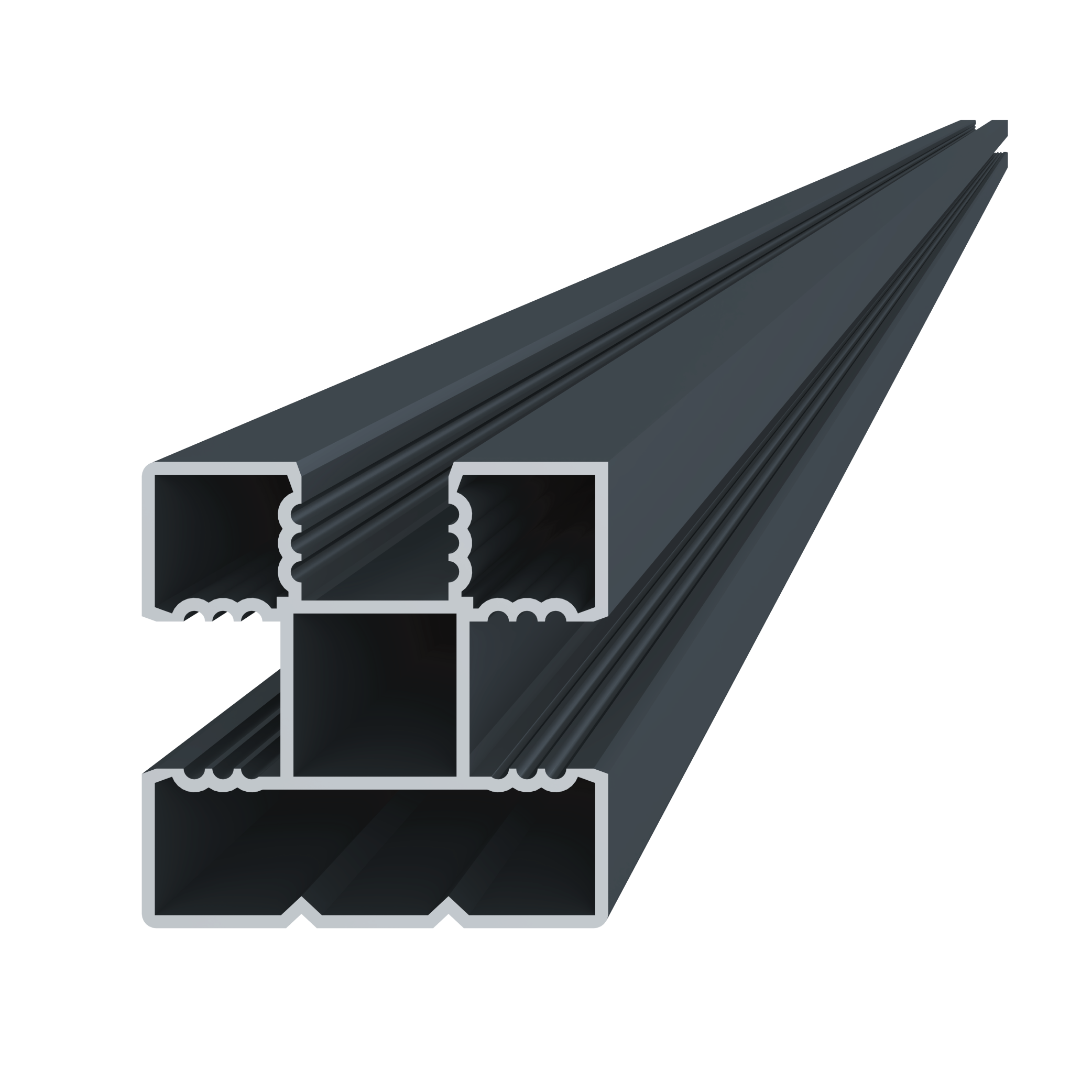 Plotový stĺpik 65 x 65 x 1857,5 mm s pätkou pre AL-BR-FNC-2G
