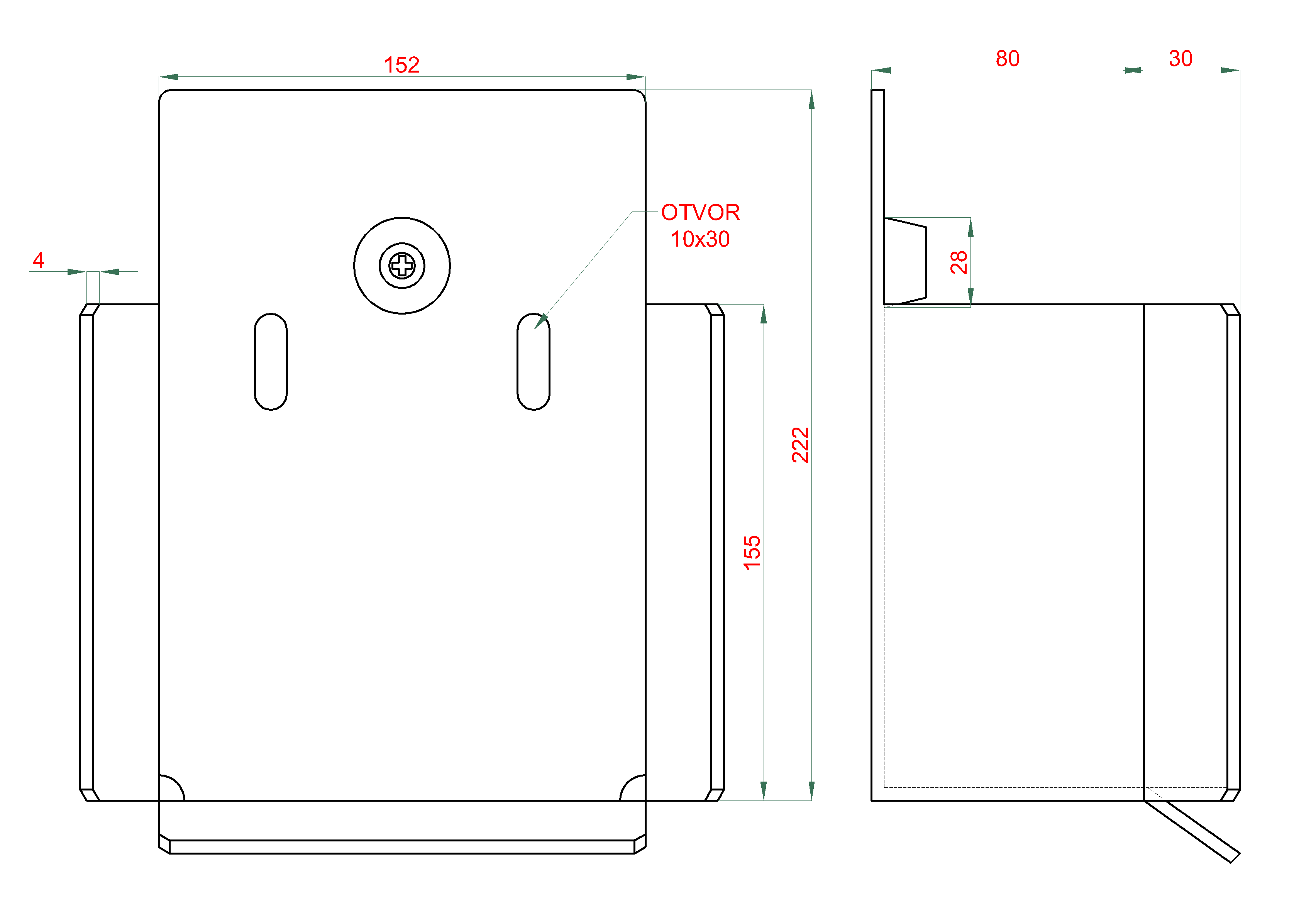 GRANDE samonos do 800 kg, profil 140 x 140 x 6000 mm