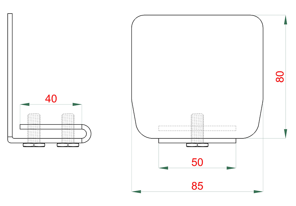 Samonos do 500 kg, profil 80 x 85 x 6000 mm, Zn