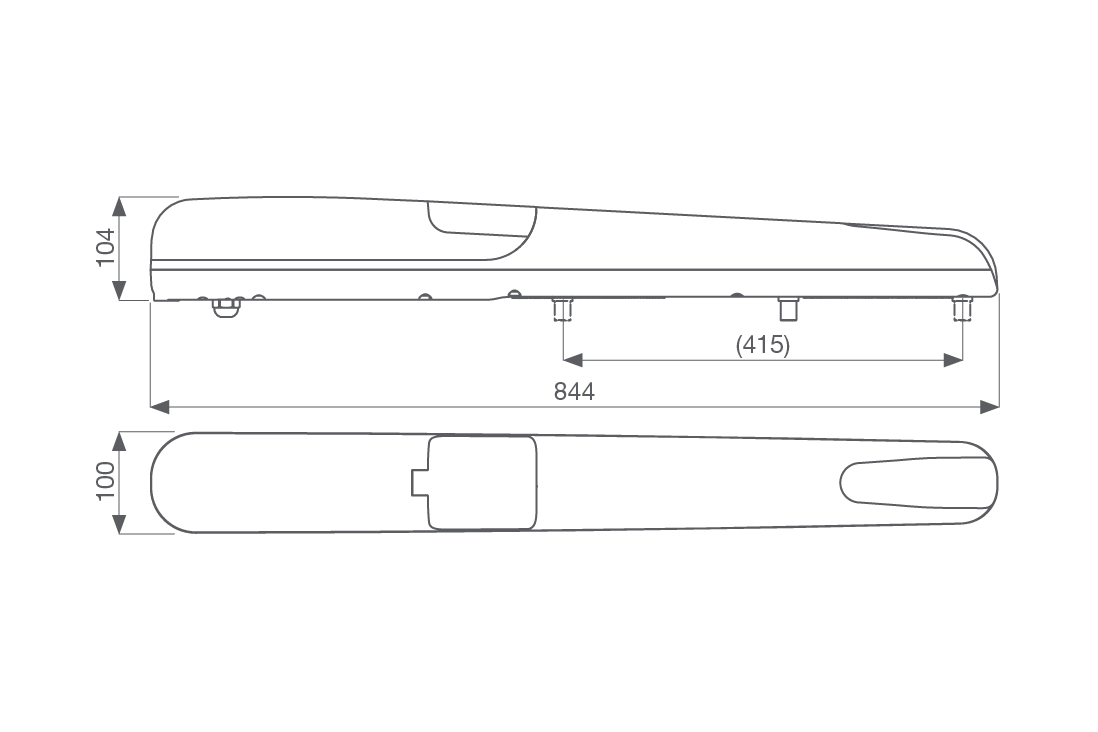 900KRAY2324KSD RAYKIT pre dvojkrídlovú bránu do 3 m/krídlo