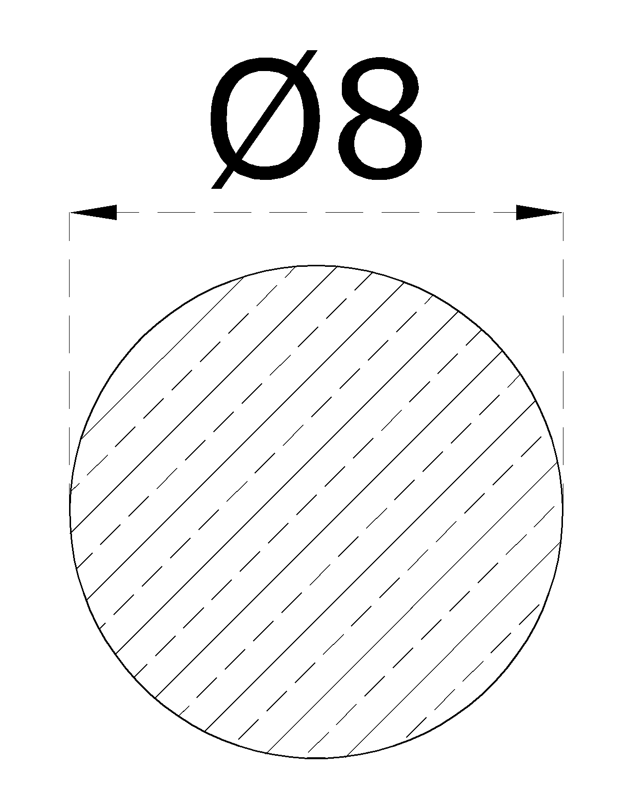 DOPREDAJ tyč ø 8 x 2000 mm, kartáčovaná nerez AISI 304