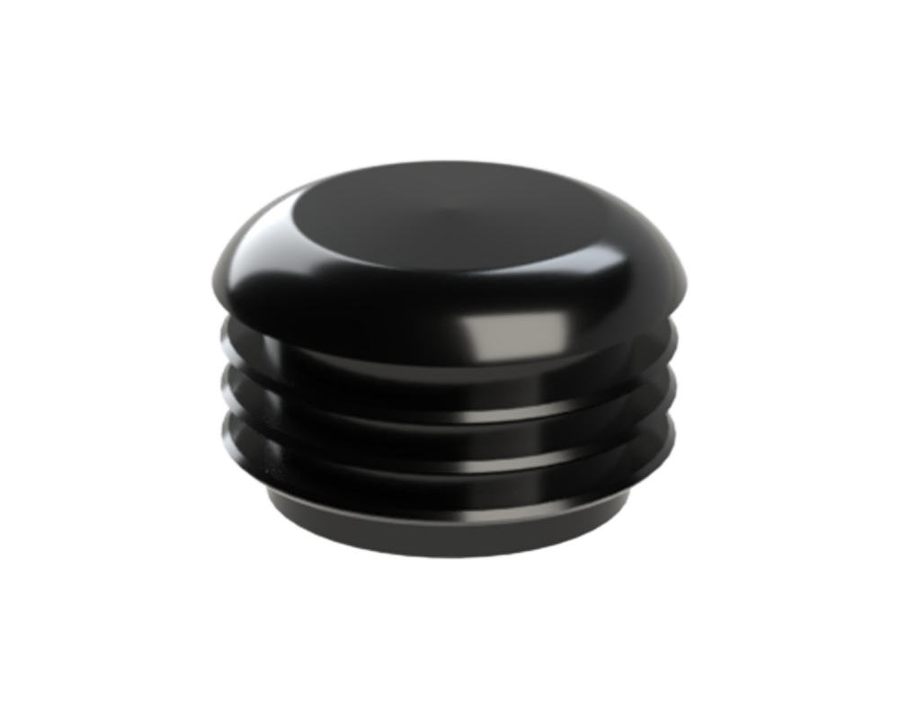 Vnútorná krytka guľatá ø 32 mm, plastová, čierna