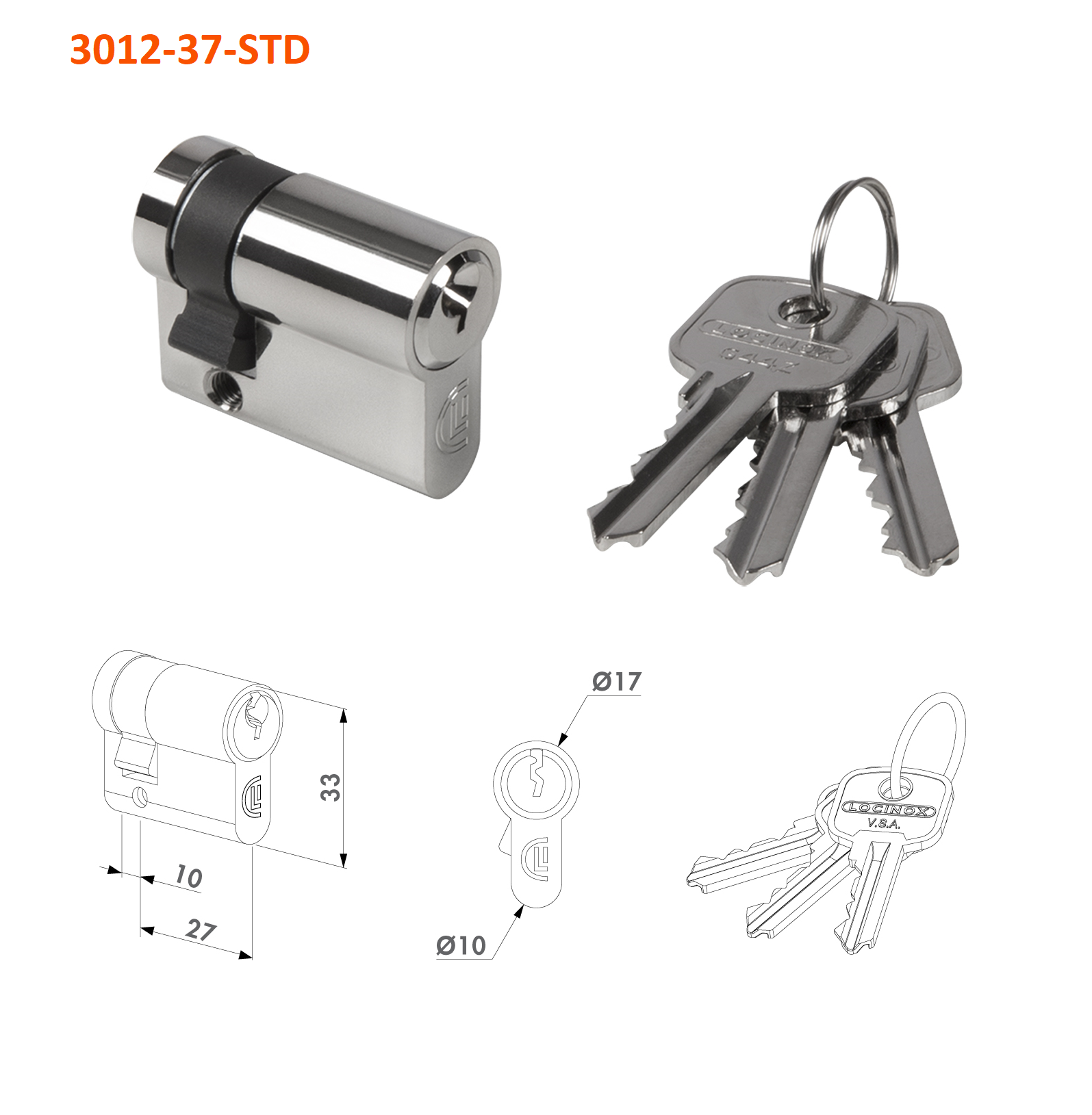 Uzamykateľný mechanický rígeľ pre krídlové brány, RAL 9005