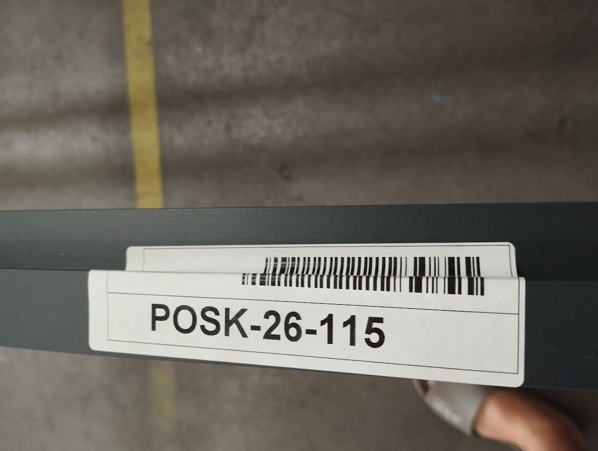 Poškodený profil AL-UT21-7016S-6